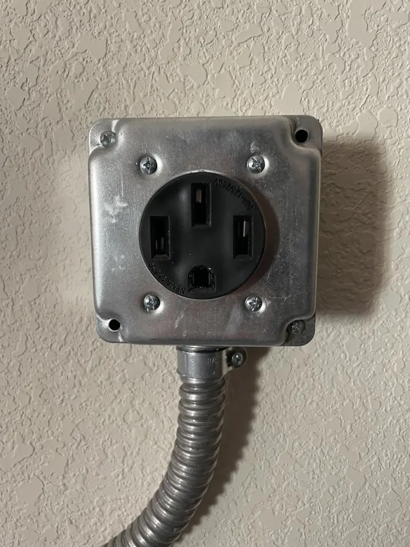 NEMA 14-50 outlet installed for Electrical Panel Upgrade in Kennedale